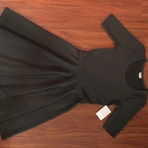 Lula Roe Green Skater Dress